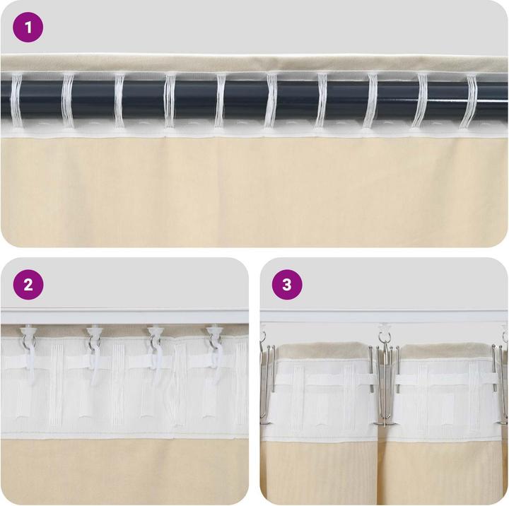 Immagine prodotto vidaXL Tende oscuranti con nastro superiore (140 x 225 cm)