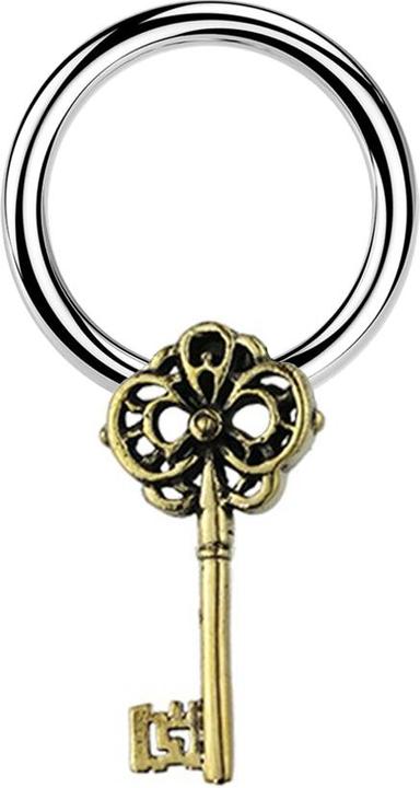 Immagine prodotto Star Piercing Anello di chiusura micro in argento placcato oro (Ottone, Acciaio chirurgico 316L)