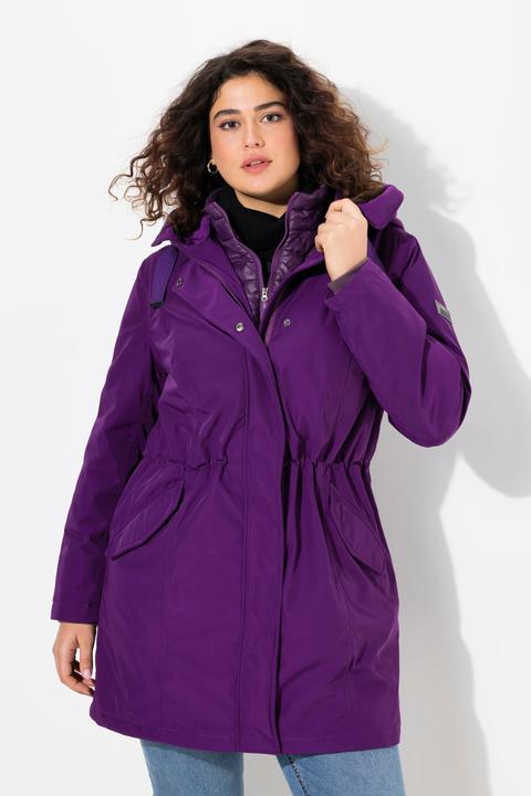 Immagine prodotto Ulla Popken Parka Performance HYPRAR con collo alto, cappuccio e materiale riciclato (42, 44)