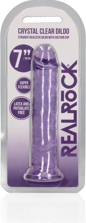 Productafbeelding RealRock Rechte Realistische Dildo Zuignap - 7" / 18