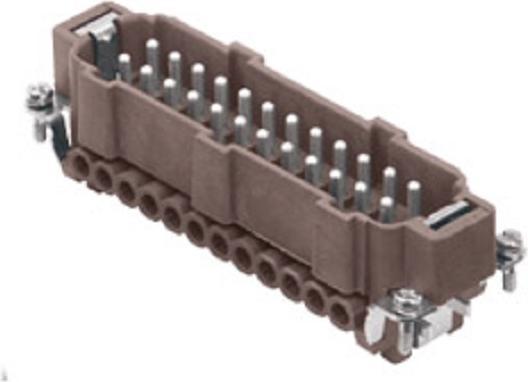 Produktbild ILME Stifteinsatz Gr.104.27 CNEM 24 RY24P+PE Silber Schraub. 16A 500V