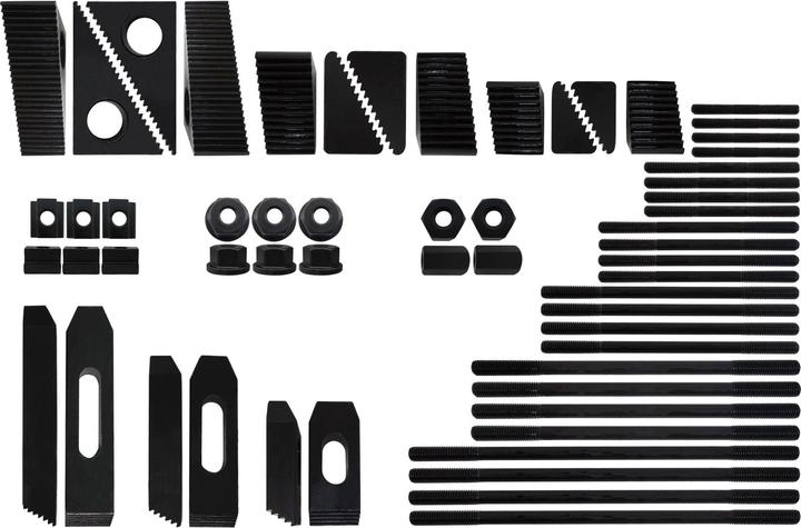 Immagine prodotto Paulimot Spannpratzen-Set 58-teilig M8 / 10 mm im Wandhalter (64 mm)