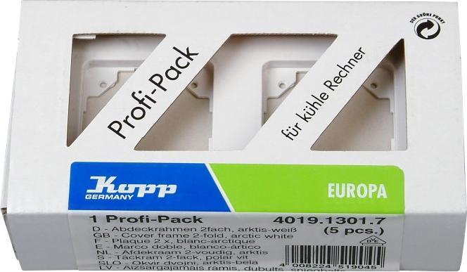 Produktbild Kopp 401913017 Schalterplatte & Steckdosenabdeckung