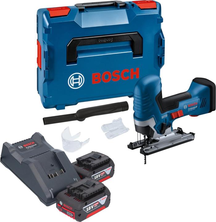 Produktbild Bosch Professional GST 18V-125 S Professional Akku Stichsäge 18 V 125 mm Brushless + 2x Akku 4,0 Ah + Ladegerät