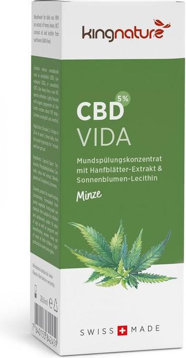 Immagine prodotto Kingnature CBD Vida Collutorio Liquido (28.80 ml, Collutorio)