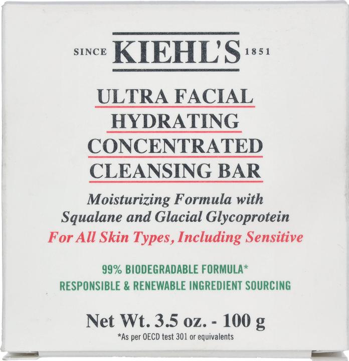 Immagine prodotto Kiehl's Ultra Facial Hydrating Concentrated Cleansing Bar solido (Sapone per il viso, 100 ml)