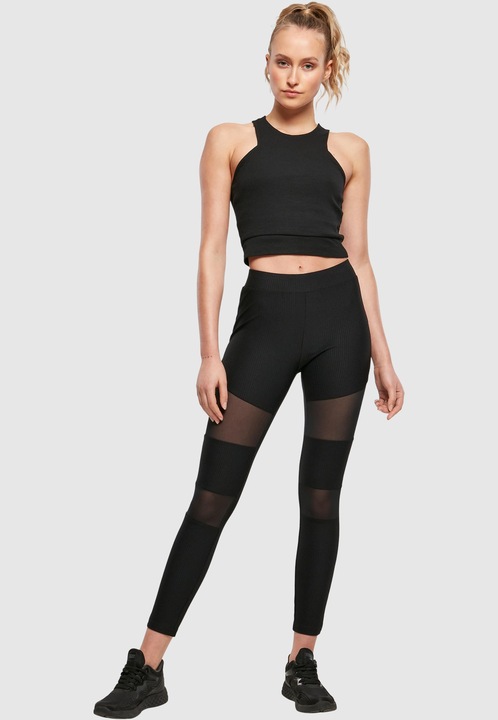 Immagine prodotto Urban Classics Leggings a costine Tech Mesh da donna (5XL)