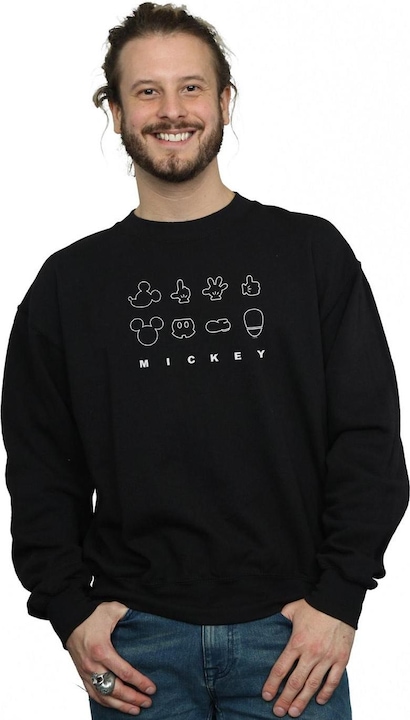 Immagine prodotto Disney Mickey Mouse Deconstructed Felpa Uomo (4XL)
