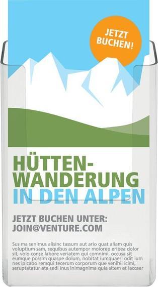 Produktbild Deflecto Prospekthalter (1/3 Din A4)