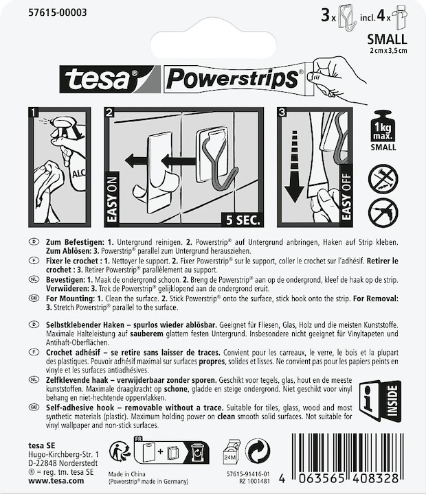 Produktbild tesa Powerstrips Klebehaken Small