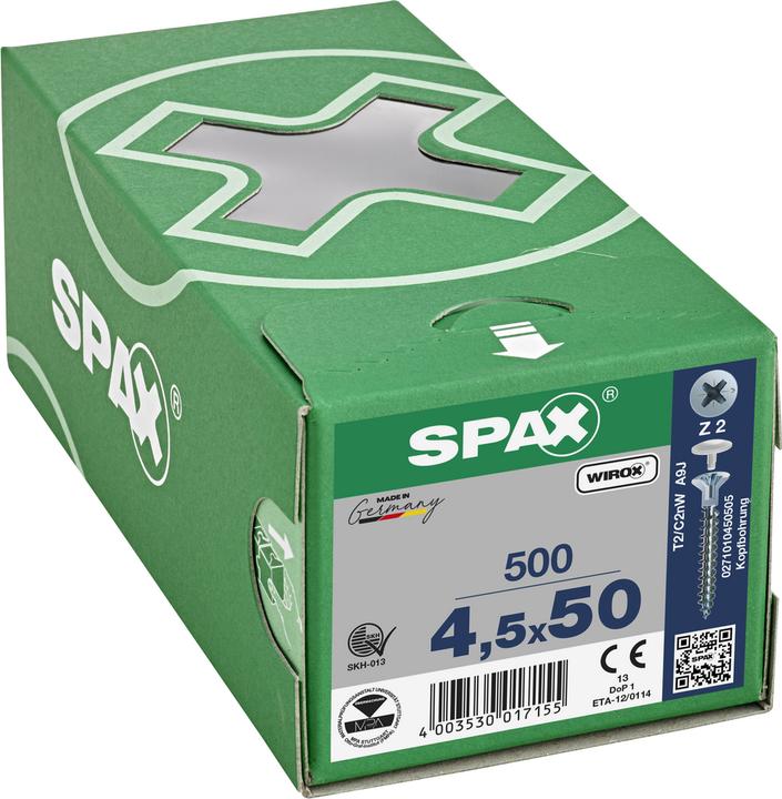Actual product image Spax Chipboard screws (500 Screws per piece)