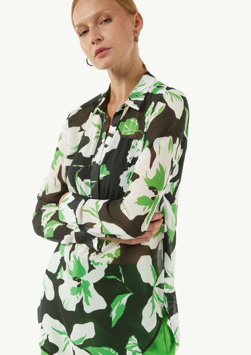 Immagine prodotto Comma Bluse Gemusterte Longbluse aus Chiffon im Loose Fit (36)
