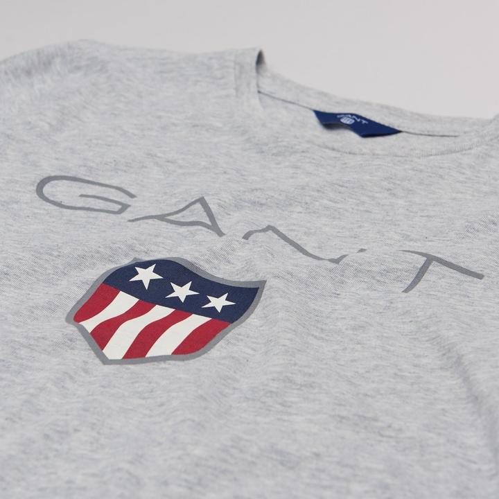 Actual product image GANT T-shirt Sporty Comfortable fit Shield Logo - 17738 (170)