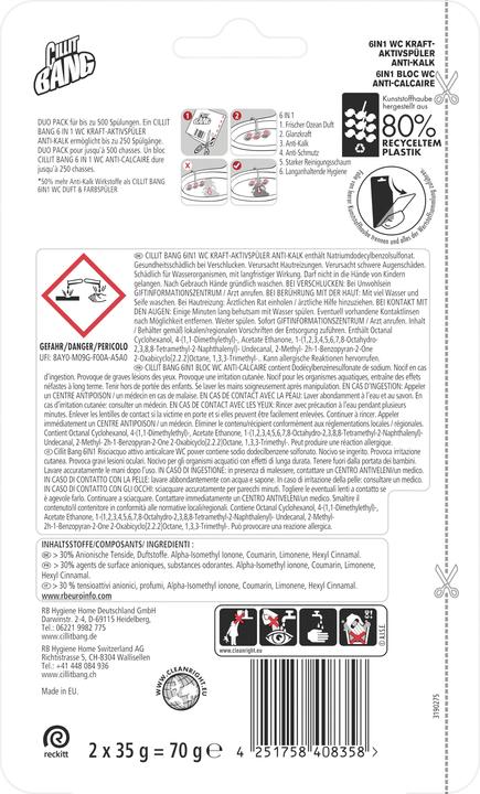 Produktbild Cillit Bang WC Kraft-Aktivspüler