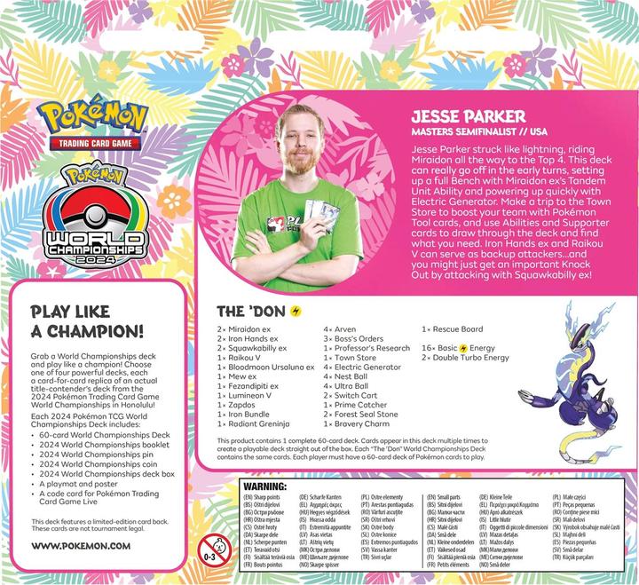 Image du produit Pokémon P-EN World Championship Deck 2024 (Anglais, Pont)
