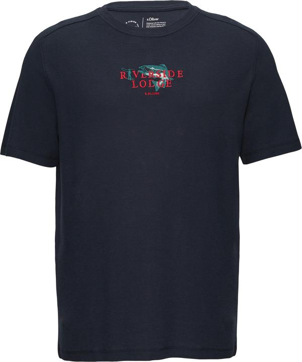 Produktbild S.Oliver T-Shirt T-Shirt mit Stickerei aus Waffeljersey (M)