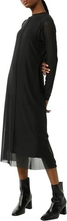 Actual product image Comma Kleid Hochgeschlossenes Midi-Kleid aus Mesh (36)