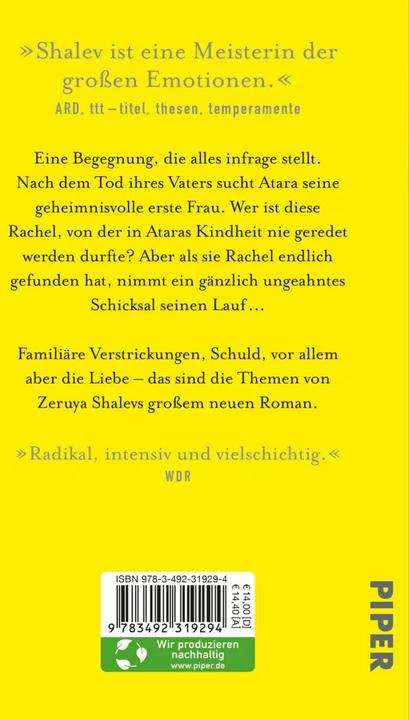 Actual product image Schicksal (German, Anne Birkenhauer, Zeruya Shalev, 2022)