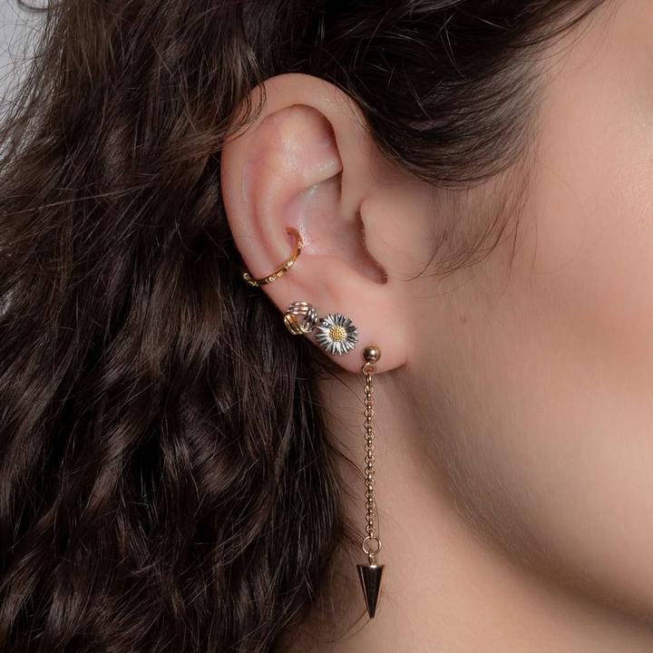 Produktbild Bijouteria Ohrpiercing (Chirurgenstahl 316L, Zirkonia, PVD Beschichtung (goldfarbig))