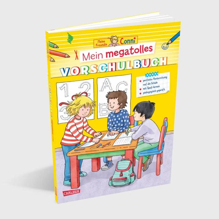 Produktbild Conni Gelbe Reihe (Beschäftigungsbuch): Mein megatolles Vorschulbuch (Deutsch, Hanna Sörensen, Uli Velte, 2023)