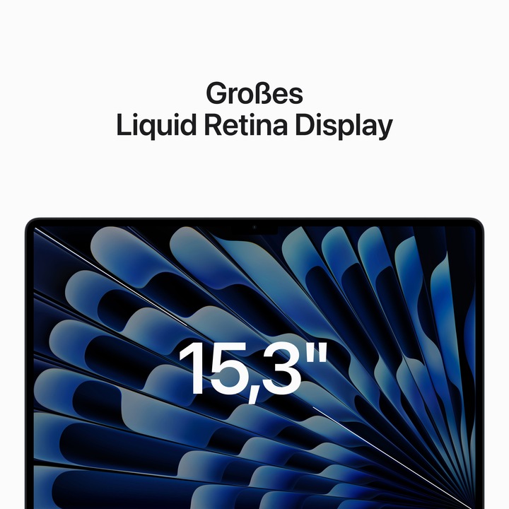 Actual product image Apple MacBook Air – 2023 (15", M2, 16 GB, 512 GB, DE)