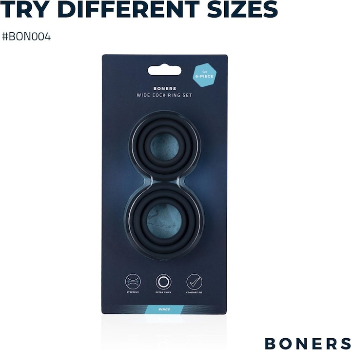Produktbild Boners Wide Cockring Set (9 cm)