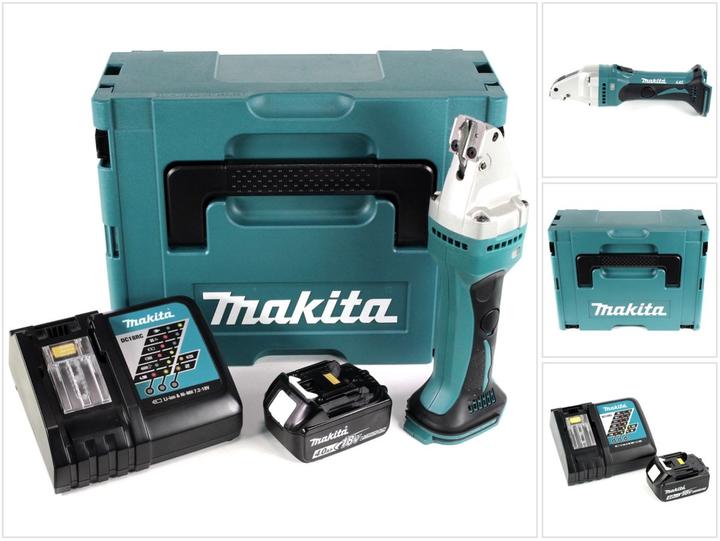 Immagine prodotto Makita DJS 161 RM1J Cesoia per metallo a batteria 18V in valigetta Makpac + 1x Batteria 4,0 Ah + 1x