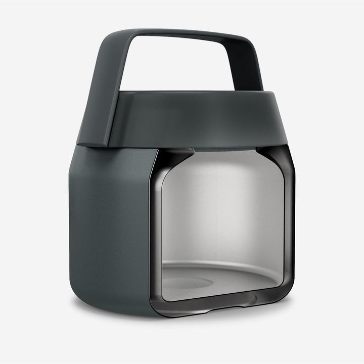 Immagine prodotto Quechua Lebensmitteldose 0,5 l Isolierdose Edelstahl Camping Wandern - 900 schwarz (0.50 l)