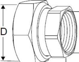 Actual product image Imi Hydronic Engineering G1 1/2 -G1 1/4 socket/sleeve - Compact-P Coupling