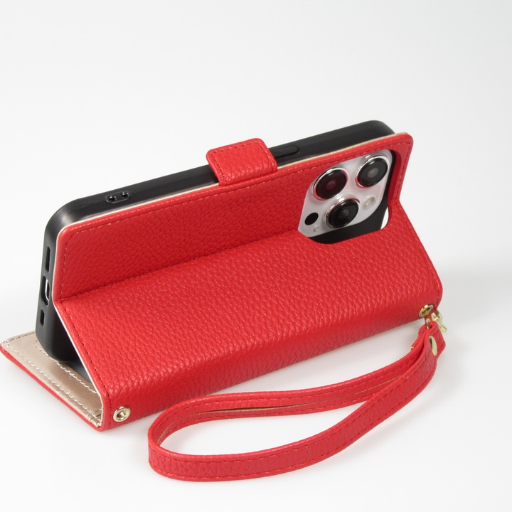 Actual product image PhoneLook Flip wallet cover made from vegan leather with wallet case and magnetic fastener (Apple iPhone 15 Pro Max)