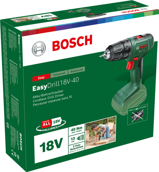 Produktbild Bosch Home & Garden EasyDrill 18V-40 (Akkubetrieb)