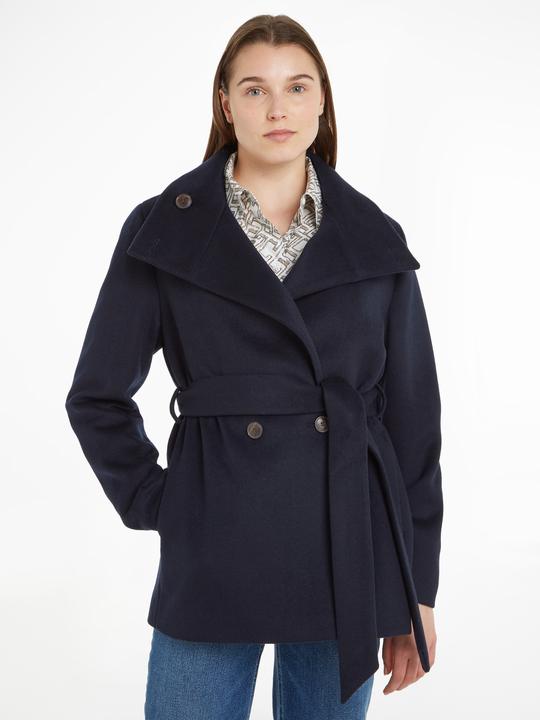 Produktbild Tommy Hilfiger Db-Trichtermantel aus Wollmischung mit Gürtel für Damen (38)