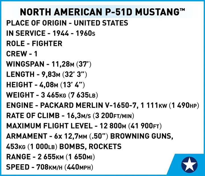 Produktbild Cobi P-51D Mustang / 150 pcs.