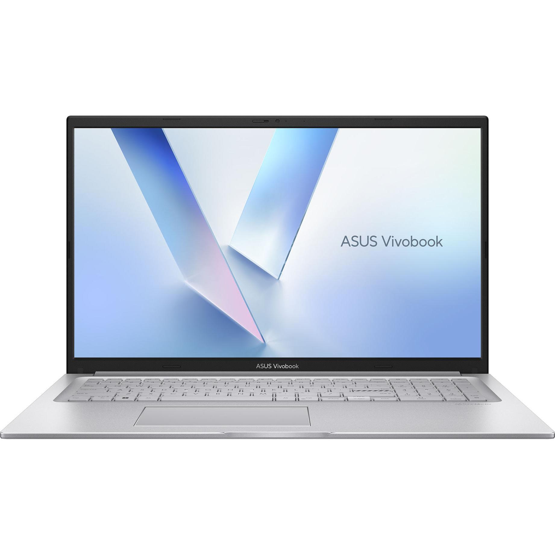 ASUS Vivobook 17 (17.30", 500 GB, 16 GB, Deutschland, Intel Core 5 120U), Notebook, Silber
