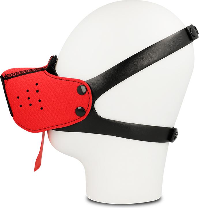 Actual product image Ohmama Fetish Dog Muzzle - Red