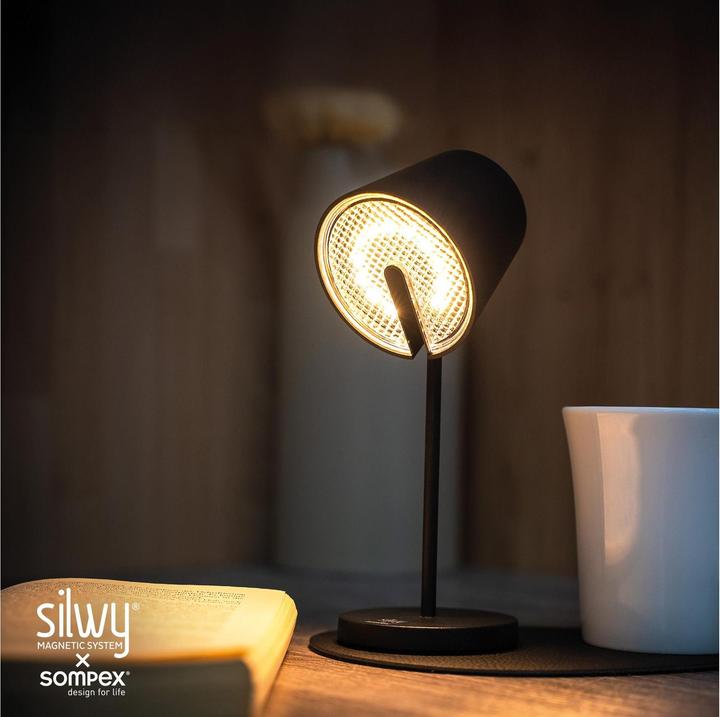 Produktbild Silwy Magnet-Leuchte Portofino Black inkl. Platzset und Pad (198 lm)