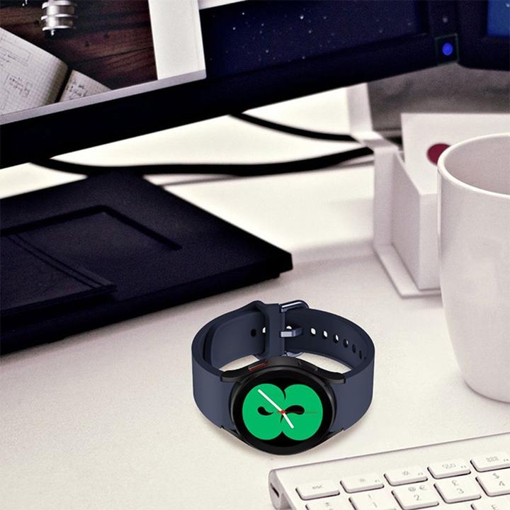 Actual product image Tech-Protect Smartwatch Samsung Galaxy Watch 4 Strap, White Colour (TPU)