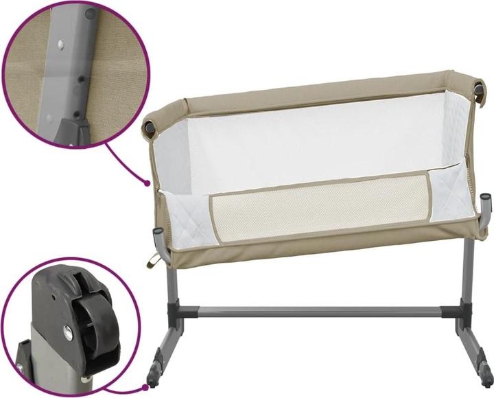 Image du produit vidaXL Lit bébé avec matelas (85 x 49 cm)