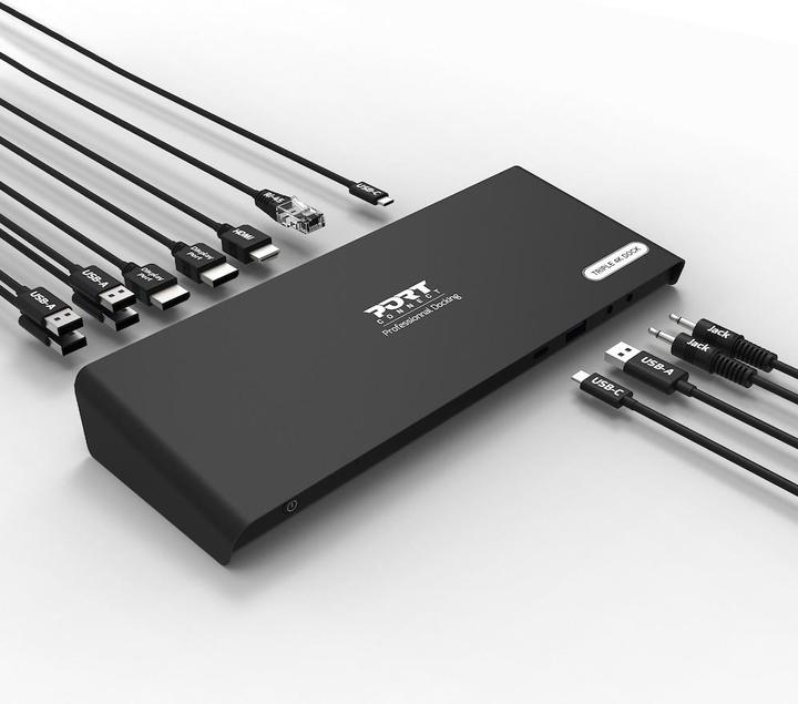 Image du produit Port Designs STATION D'ACCUEIL TYPE C OFFICE 901904-EU 3 X 4K-CH, USB-C/USB 3.0 (USB-C, 12 ports)
