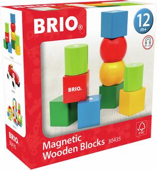Immagine prodotto Ravensburger BRIO - 30435 Blocchi magnetici in legno | Blocchi di legno per bambini dai 12 mesi in su
