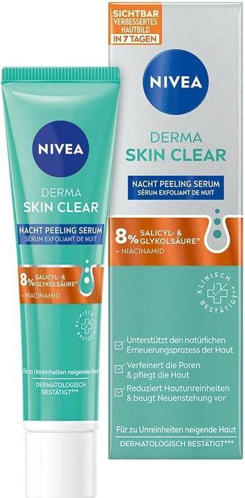 Actual product image NIVEA Derma Skin Clear Nacht Peel Ser (neu) 40 ml (40 ml)