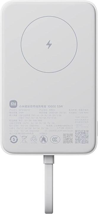 Actual product image Xiaomi 33W Magnetic Power Bank 10000mAh (Integrated Cable) (10000 mAh, 33 W, 37 Wh)