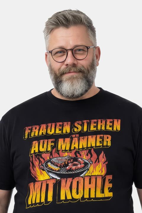 Produktbild Men+ T-Shirt, Grill-Print, Halbarm (8XL)