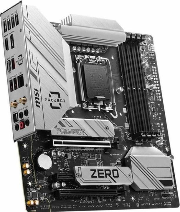 Produktbild MSI B760M PROJECT ZERO (LGA 1700, Intel B760, mATX)