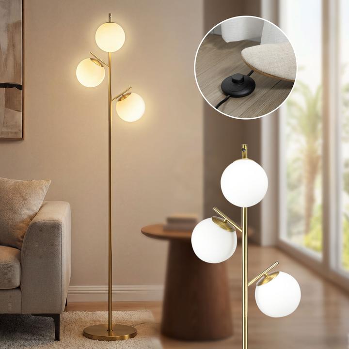 Produktbild Homcom Stehleuchte mit Lampenschirmen (E27)