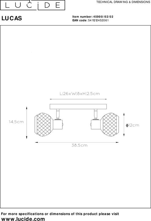 Produktbild Lucide Lucas (E14)