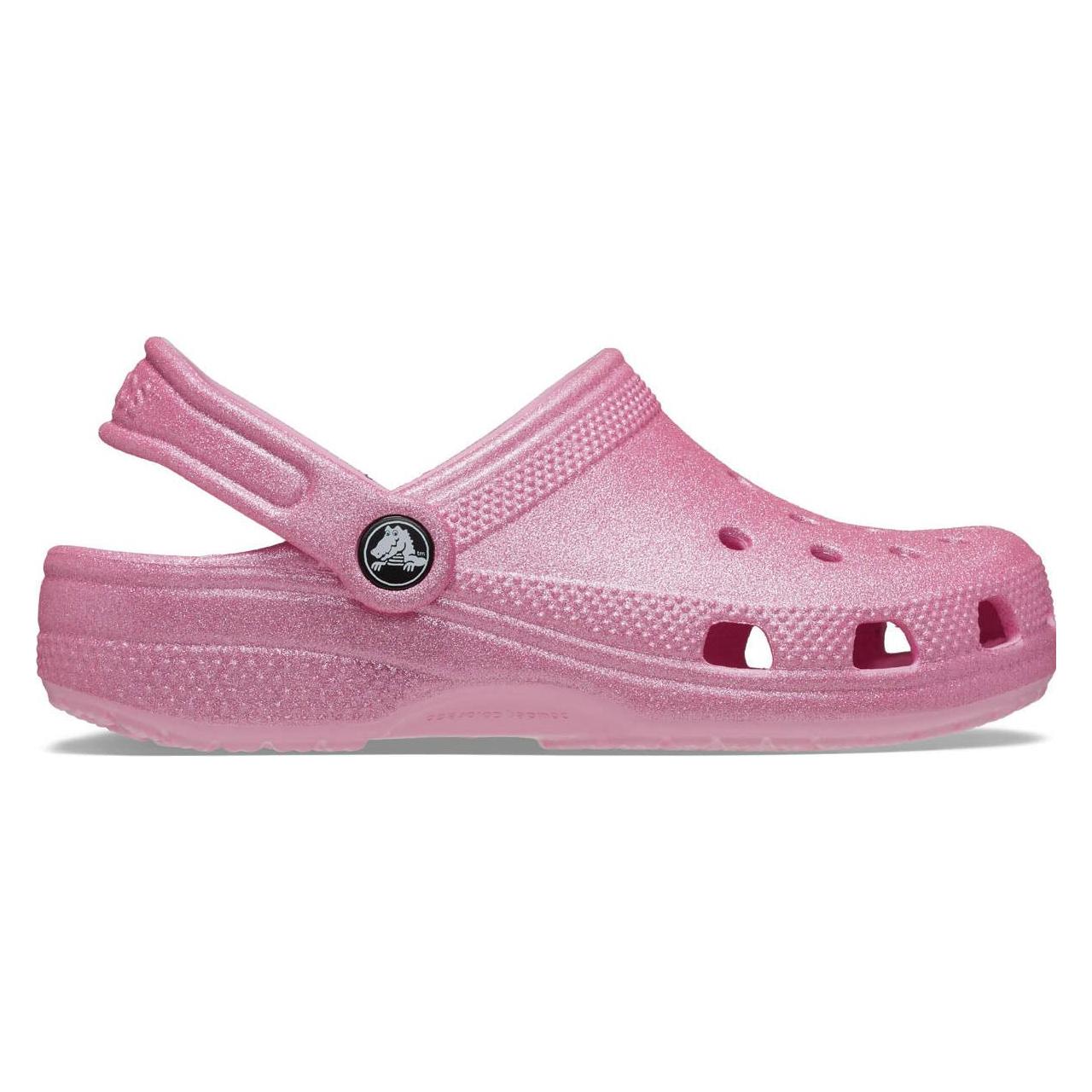 Crocs, Unisex, Hausschuhe, K's Classic Glitter Clog, Rosa, (29)
