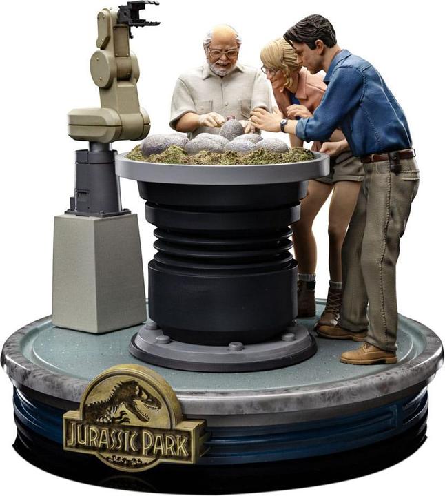 Actual product image Iron Studios Jurassic Park Scale Statue 1/10 Dino Hatching 23 cm