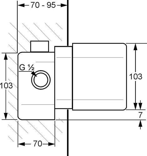 Actual product image Kludi Unterputz-Einheitskörper DN 15