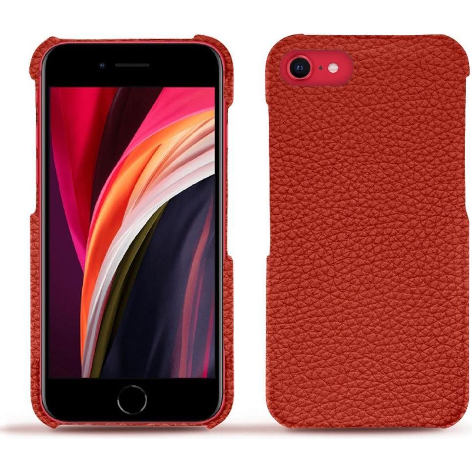 Noreve Lederschutzhülle (Apple iPhone SE (2nd Gen), Apple iPhone SE (3rd Gen)), Smartphone Hülle, Orange